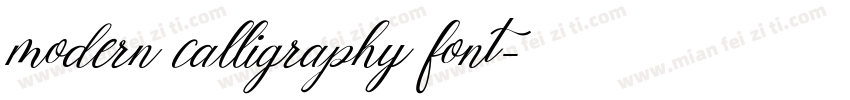 modern calligraphy font字体转换